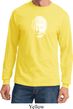 Mens Yoga Shirt Little Buddha Head Long Sleeve Tee T-Shirt
