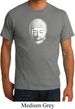 Mens Yoga Shirt Little Buddha Head Organic Tee T-Shirt