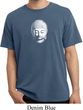 Mens Yoga Shirt Little Buddha Head Pigment Dyed Tee T-Shirt