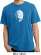 Mens Yoga Shirt Little Buddha Head Pigment Dyed Tee T-Shirt