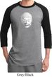 Mens Yoga Shirt Little Buddha Head Raglan Tee T-Shirt