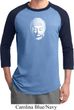 Mens Yoga Shirt Little Buddha Head Raglan Tee T-Shirt