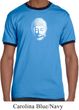 Mens Yoga Shirt Little Buddha Head Ringer Tee T-Shirt