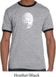 Mens Yoga Shirt Little Buddha Head Ringer Tee T-Shirt