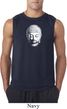 Mens Yoga Shirt Little Buddha Head Sleeveless Tee T-Shirt