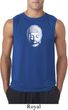 Mens Yoga Shirt Little Buddha Head Sleeveless Tee T-Shirt