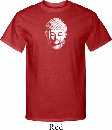 Mens Yoga Shirt Little Buddha Head Tall Tee T-Shirt