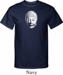 Mens Yoga Shirt Little Buddha Head Tall Tee T-Shirt
