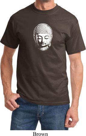 Mens Yoga Shirt Little Buddha Head Tee T-Shirt