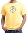 Mens Yoga Shirt Manipura Chakra Meditation Organic T-shirt