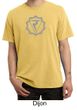 Mens Yoga Shirt Manipura Chakra Meditation Pigment Dyed T-shirt