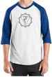 Mens Yoga Shirt Manipura Chakra Meditation Raglan Shirt