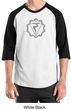 Mens Yoga Shirt Manipura Chakra Meditation Raglan Shirt