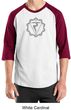 Mens Yoga Shirt Manipura Chakra Meditation Raglan Shirt