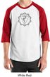 Mens Yoga Shirt Manipura Chakra Meditation Raglan Shirt
