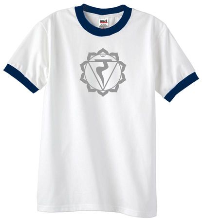 Mens Yoga Shirt Manipura Chakra Meditation Ringer Shirt