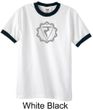 Mens Yoga Shirt Manipura Chakra Meditation Ringer Shirt