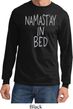 Mens Yoga Shirt Namastay In Bed Long Sleeve Tee T-Shirt