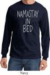 Mens Yoga Shirt Namastay In Bed Long Sleeve Tee T-Shirt