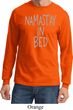 Mens Yoga Shirt Namastay In Bed Long Sleeve Tee T-Shirt