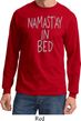 Mens Yoga Shirt Namastay In Bed Long Sleeve Tee T-Shirt