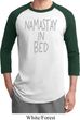 Mens Yoga Shirt Namastay In Bed Raglan Tee T-Shirt