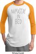 Mens Yoga Shirt Namastay In Bed Raglan Tee T-Shirt
