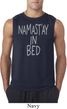 Mens Yoga Shirt Namastay In Bed Sleeveless Tee T-Shirt