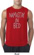 Mens Yoga Shirt Namastay In Bed Sleeveless Tee T-Shirt