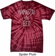 Mens Yoga Shirt Namastay In Bed Spider Tie Dye Tee T-shirt