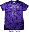Mens Yoga Shirt Namastay In Bed Spider Tie Dye Tee T-shirt