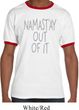 Mens Yoga Shirt Namastay Out Of It Ringer Tee T-Shirt