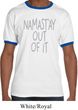 Mens Yoga Shirt Namastay Out Of It Ringer Tee T-Shirt