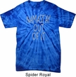 Mens Yoga Shirt Namastay Out Of It Spider Tie Dye Tee T-shirt