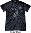 Mens Yoga Shirt Namastay Out Of It Spider Tie Dye Tee T-shirt