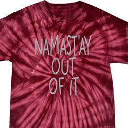 Mens Yoga Shirt Namastay Out Of It Spider Tie Dye Tee T-shirt Mens Yoga Shirt Namastay Out Of It Spider Tie Dye Tee T-shirt