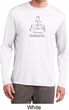 Mens Yoga Shirt Namaste Lotus Pose Dry Wicking Long Sleeve T-Shirt