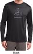 Mens Yoga Shirt Namaste Lotus Pose Dry Wicking Long Sleeve T-Shirt