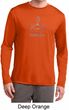 Mens Yoga Shirt Namaste Lotus Pose Dry Wicking Long Sleeve T-Shirt