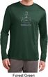 Mens Yoga Shirt Namaste Lotus Pose Dry Wicking Long Sleeve T-Shirt