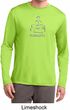 Mens Yoga Shirt Namaste Lotus Pose Dry Wicking Long Sleeve T-Shirt