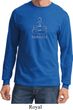 Mens Yoga Shirt Namaste Lotus Pose Long Sleeve Tee T-Shirt