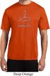 Mens Yoga Shirt Namaste Lotus Pose Moisture Wicking Tee T-Shirt