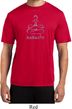 Mens Yoga Shirt Namaste Lotus Pose Moisture Wicking Tee T-Shirt