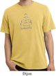 Mens Yoga Shirt Namaste Lotus Pose Pigment Dyed Tee T-Shirt