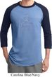 Mens Yoga Shirt Namaste Lotus Pose Raglan Tee T-Shirt