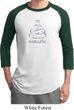 Mens Yoga Shirt Namaste Lotus Pose Raglan Tee T-Shirt