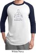 Mens Yoga Shirt Namaste Lotus Pose Raglan Tee T-Shirt