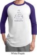 Mens Yoga Shirt Namaste Lotus Pose Raglan Tee T-Shirt
