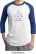Mens Yoga Shirt Namaste Lotus Pose Raglan Tee T-Shirt